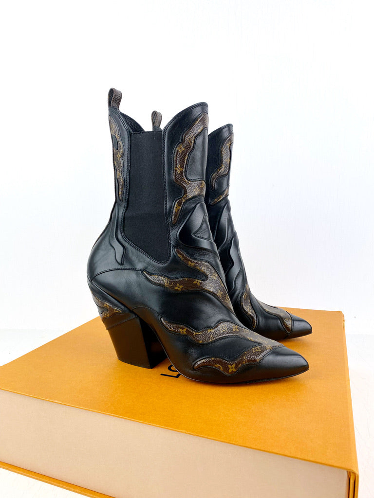 Louis Vuitton Fireball Boots - Str 39 - (Nypris 12.460 kr/1.780 Dollars)