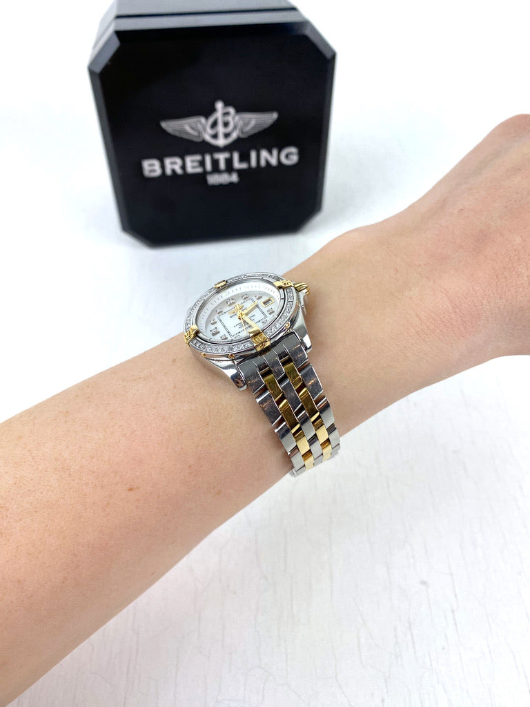 Breitling Cockpit Lady BC Ur - Model B71356 Bemærk Det Er Med Diamanter! - (Nypris ca 68.000 kr)