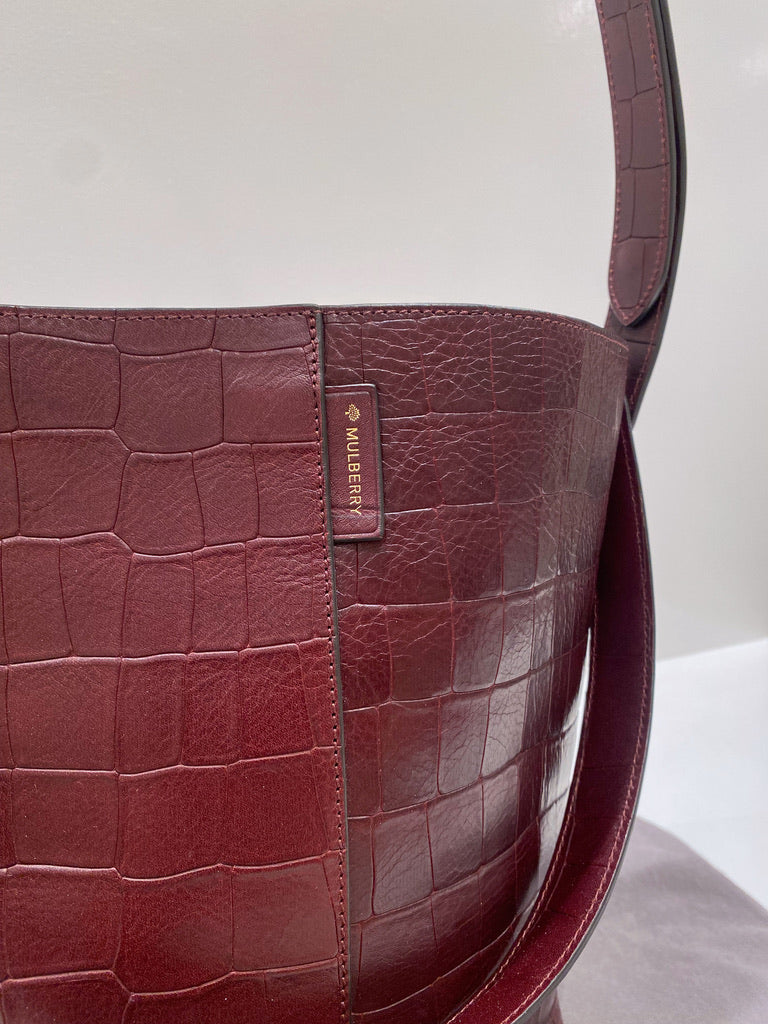 Mulberry Small Kite Tote Deep Oxblood