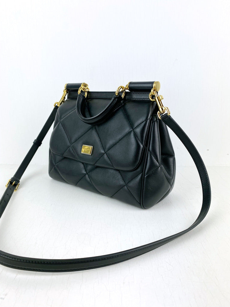 Dolce&Gabbana Medium Sicily Bag/taske - Sort - (Nypris 10.000 kr/1.350 Euro)