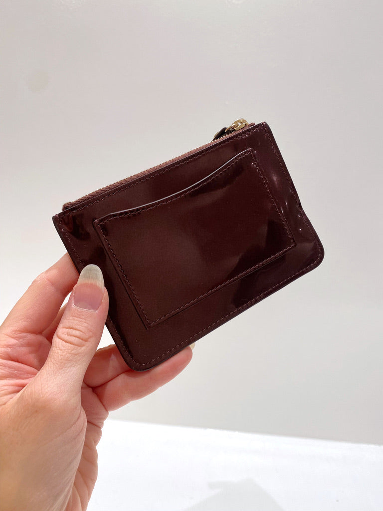 Mulberry Lille Pung - Oxblood Mirror Metallic