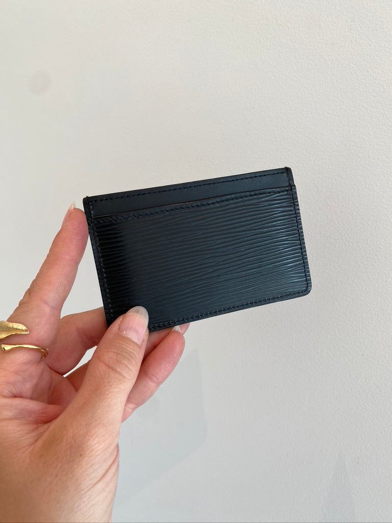 Louis Vuitton Epi Kortholder - Sort