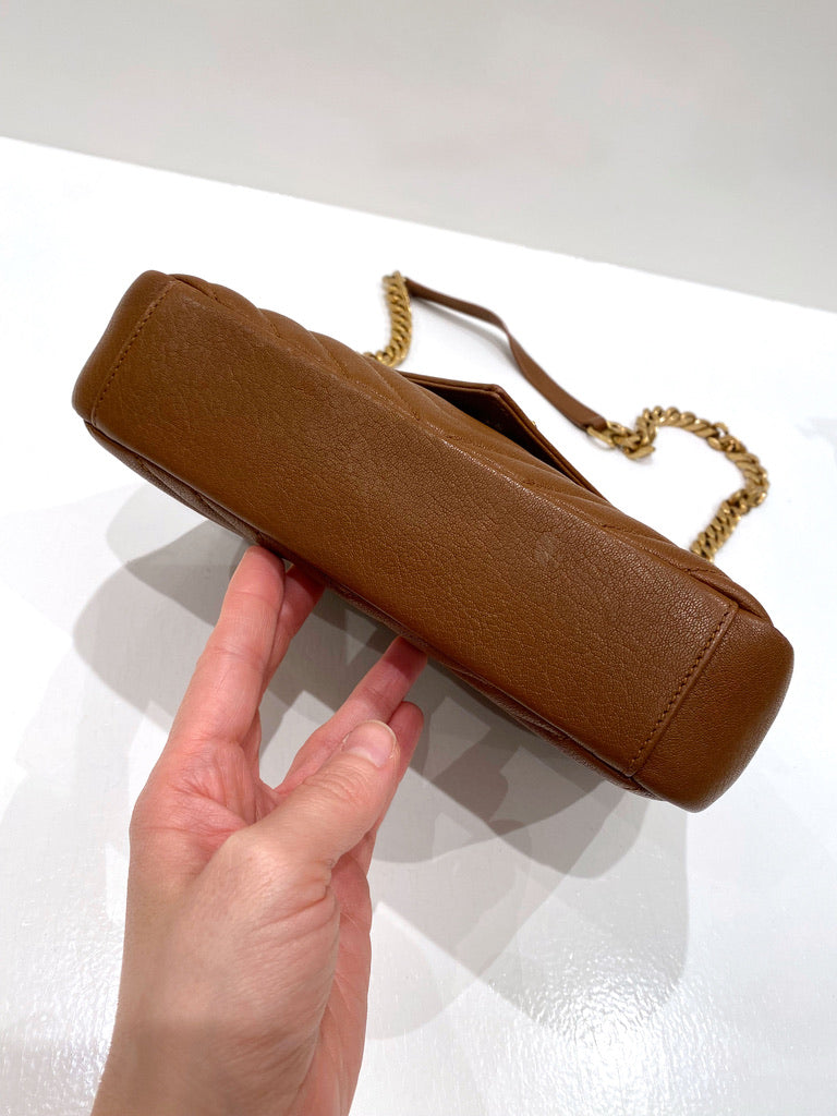Saint Laurent Medium College Bag - Brown - (Nypris ca 16.500 kr)