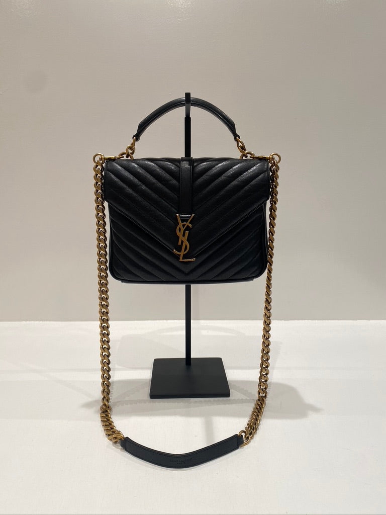 Saint Laurent Medium College Bag - Sort. (Nypris ca 16.000 kr)