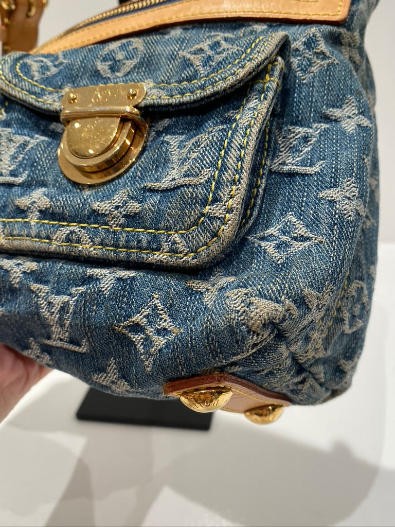 Louis Vuitton Monogram Denim Baggy PM Bag/Taske