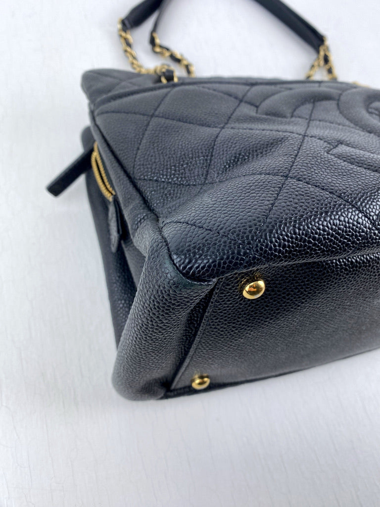 Chanel Taske - Sort Caviar Med Guldhardware