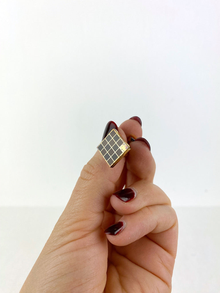 Lopuis Vuitton Manchetknapper Inkl. Damier Etui