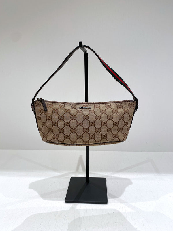 Gucci Lille Monogram Taske/ Boat Bag- Meget POPULÆR model!!!