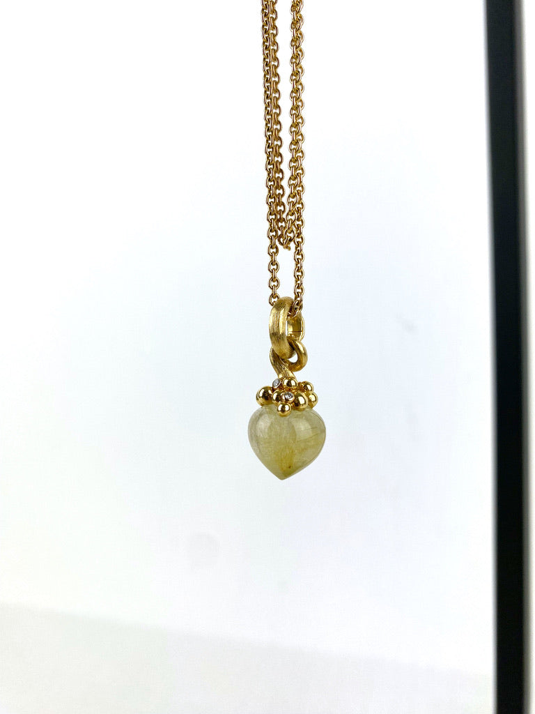 Ole Lynggaard Sweet Drop VEDHÆNG - 18 Karat Guld Med Diamanter - (Vurderingspris 14.995 kr)