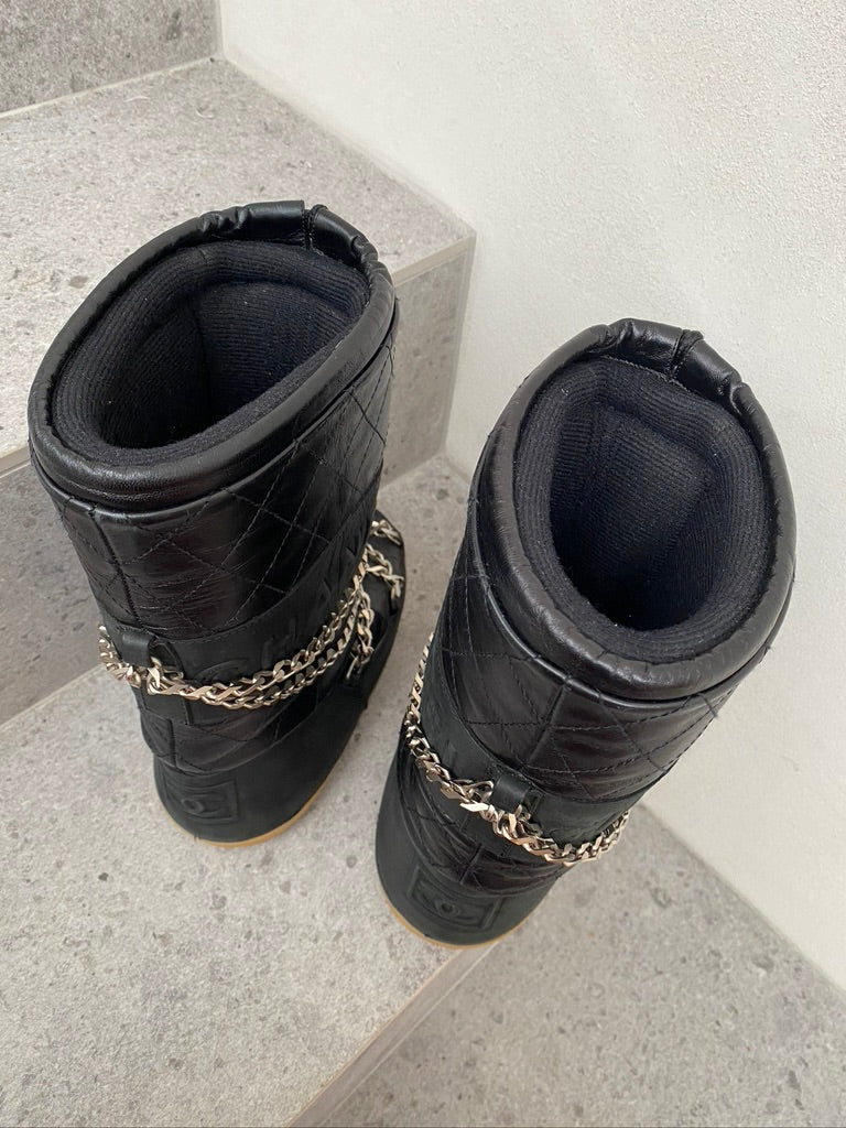 Chanel Moon Boots/Snow Boots - Str 35-37 - (Nypris ca 10-15.0000 kr for lignende støvler)