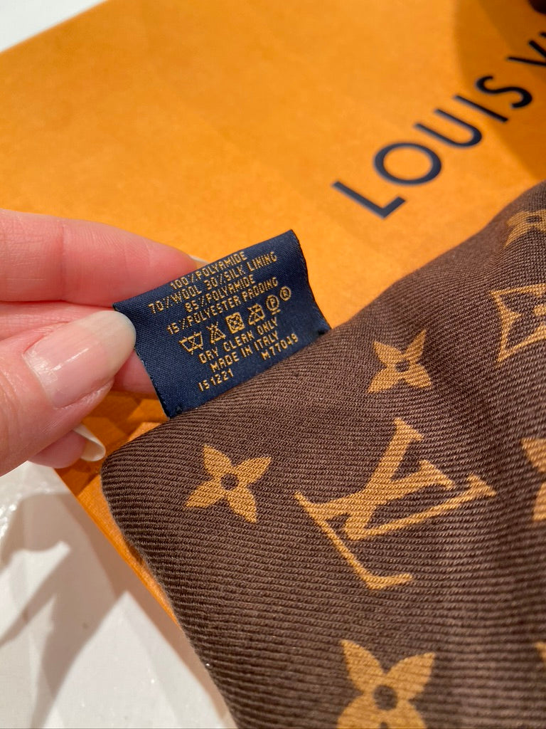 Louis Vuitton Tørklæde/ Vendbart Sort Eller Mogogram