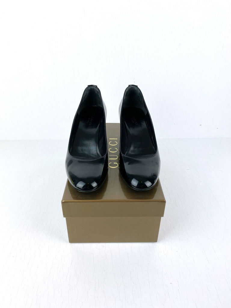 Gucci Sko Med Kilehæl - Str 37,5 - (Nypris 3.200 kr)