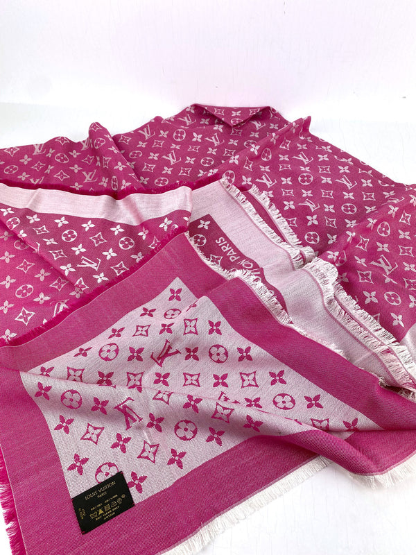 Louis Vuitton Tørklæde - Pink - Shale Monogram Denim