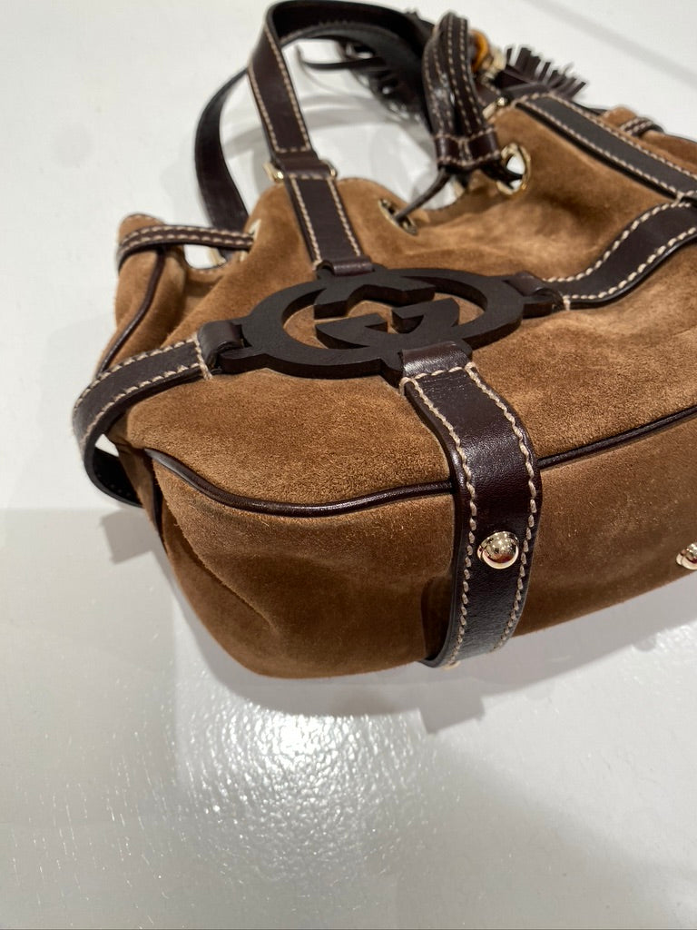 Gucci Håndtaske  i Ruskind
