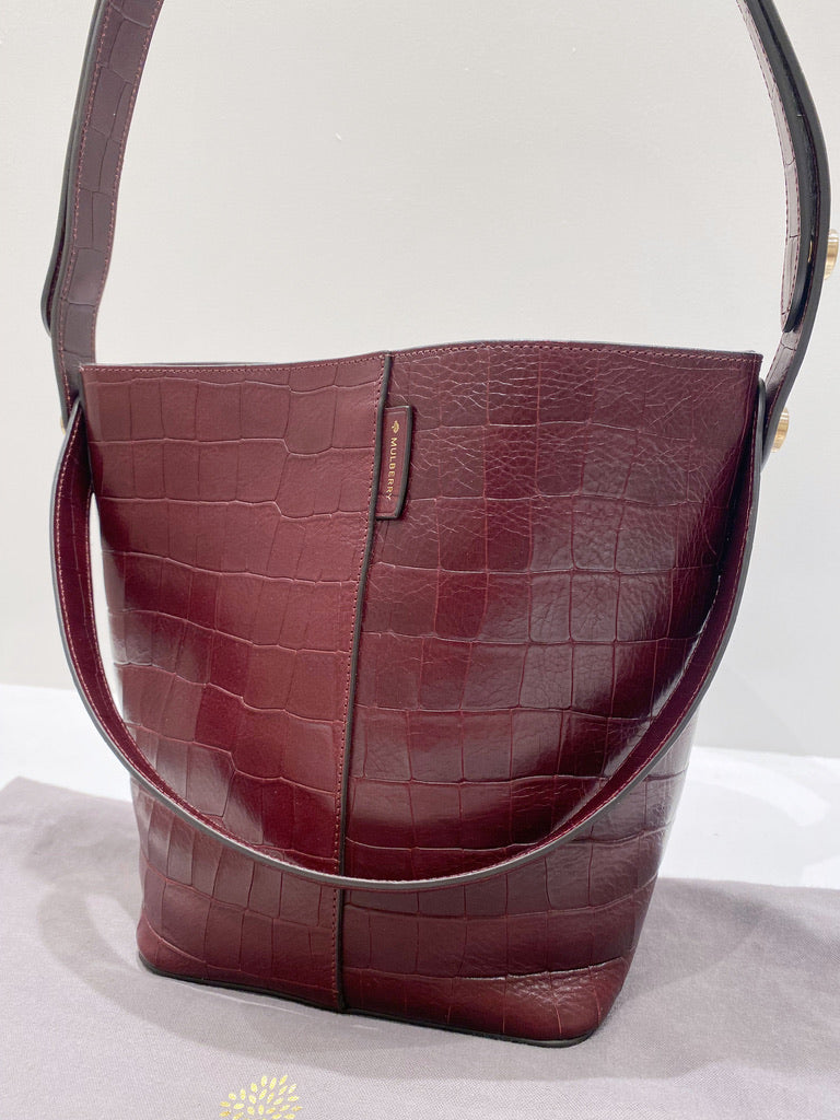 Mulberry Small Kite Tote Deep Oxblood