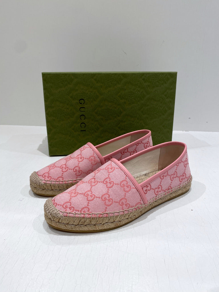 Gucci Espadrille - Lyserøde -  Str 39,5.  Store i størrelsen!