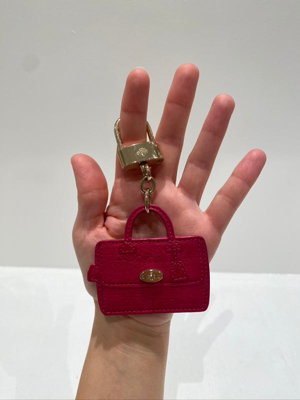 Mulberry Taskesmykke/ Nøglering - Pink