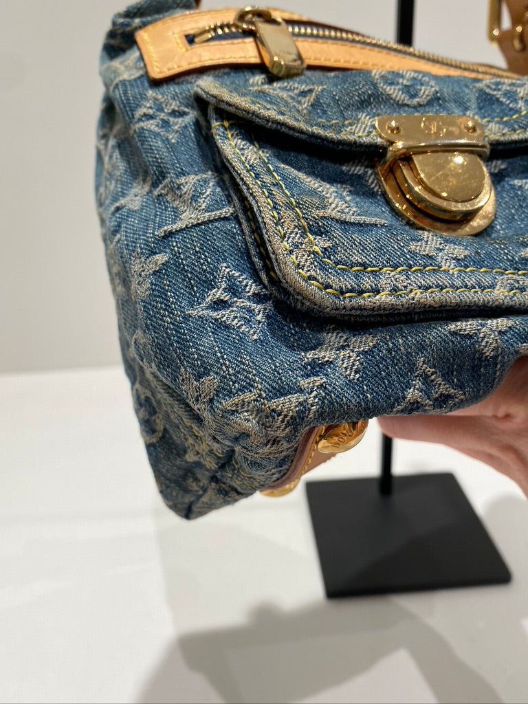 Louis Vuitton Monogram Denim Baggy PM Bag/Taske
