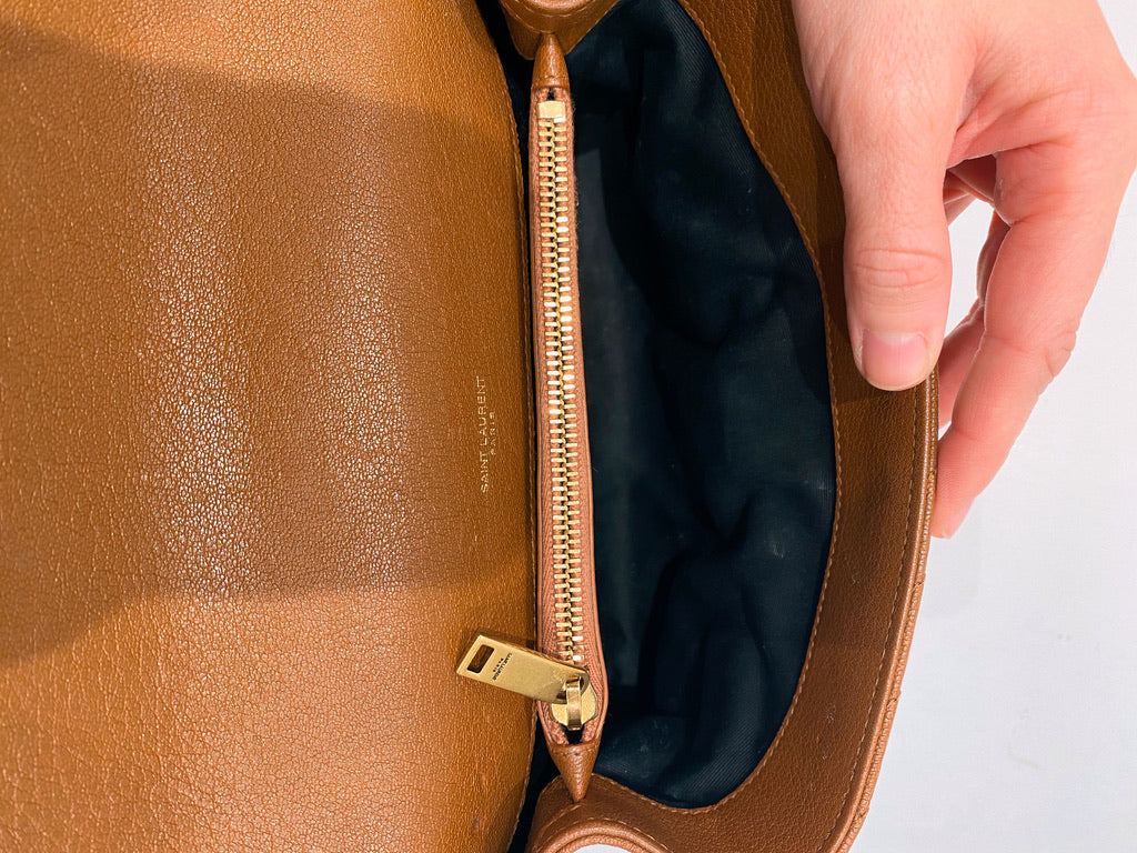 Saint Laurent Medium College Bag - Brown - (Nypris ca 16.500 kr)