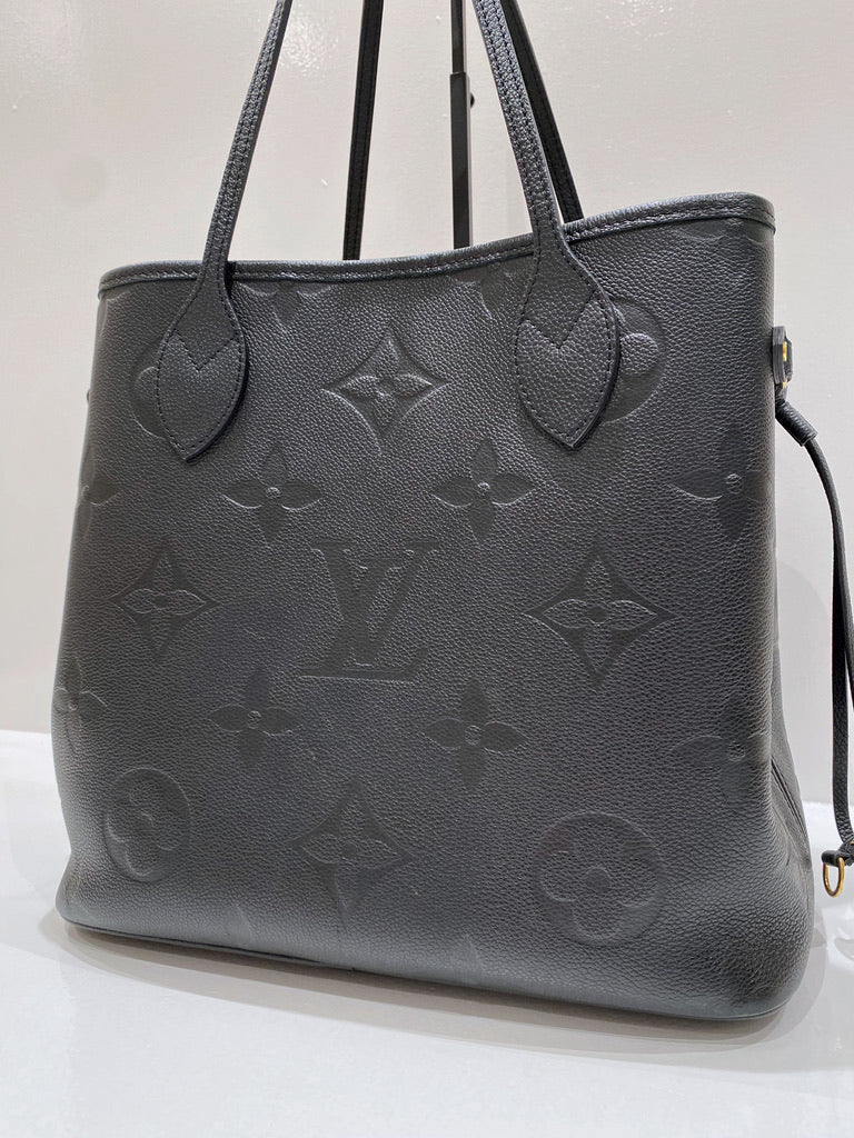 Louis Vuitton Neverfull MM Empreinte Tote Bag - Sort - (Nypris 16.300 kr)