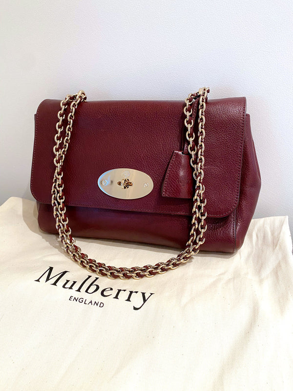 Mulberry Medium Lily - Oxblood - (Nypris ca 11.000 kr)