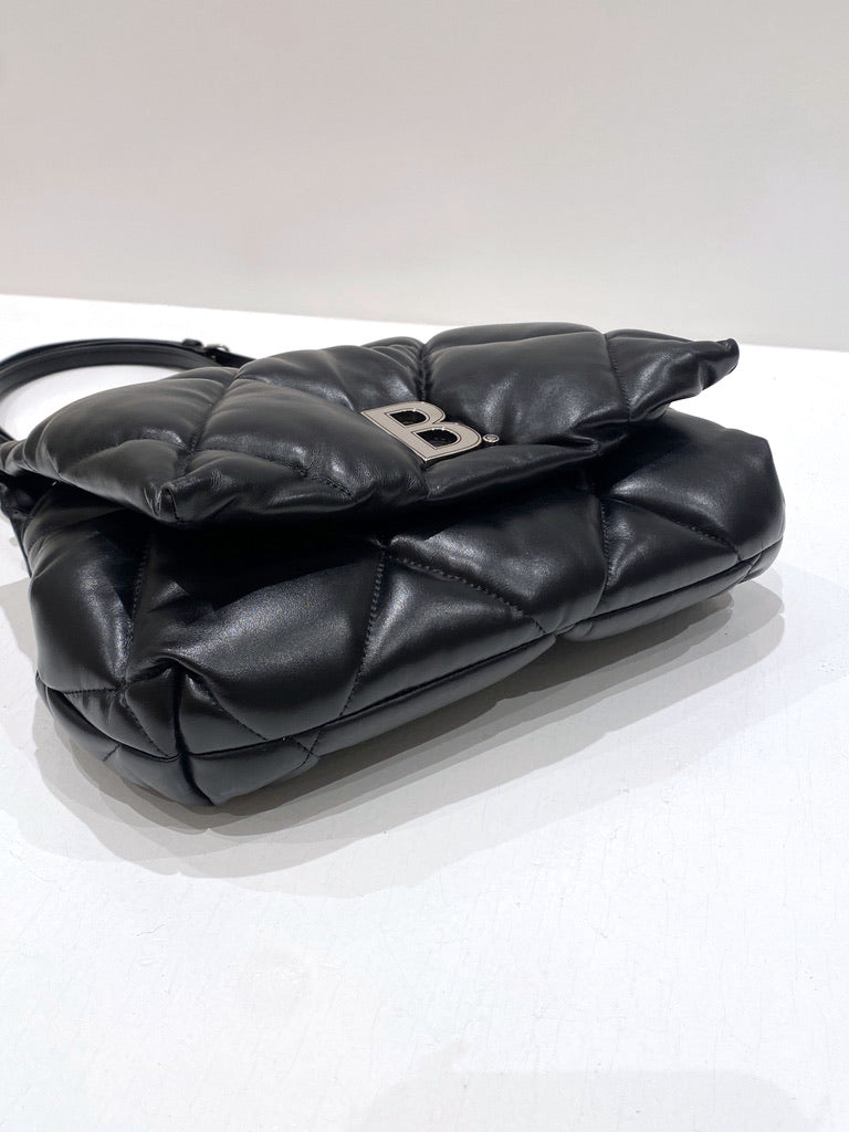 Balenciaga Padded Bag - Sort/ Handbag Touch Puffy Leather