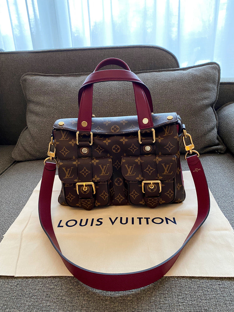 Louis Vuitton Manhatten Mng Raisen Monogram Bag/Taske