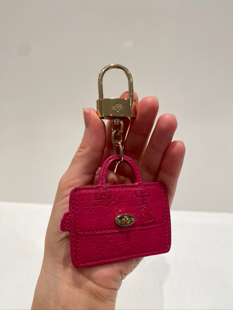 Mulberry Taskesmykke/ Nøglering - Pink
