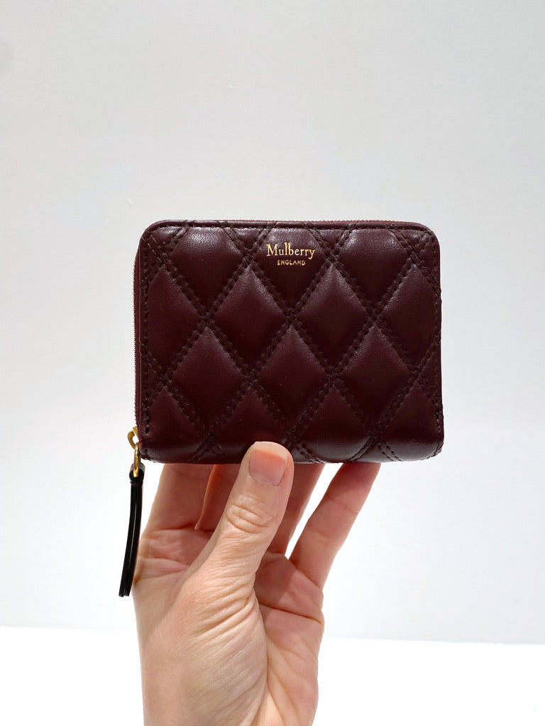 Mulberry Small Sip Purse/Pung - Burgundy - (Nypris 1.550 kr)