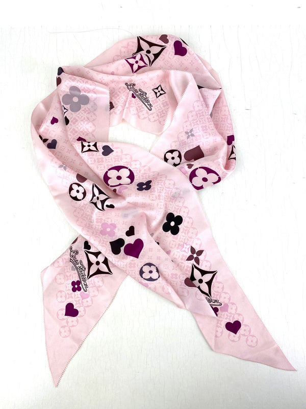 Louis Vuitton Tørklæde - Lyserødt - Sweet Love Violet - Limited edition