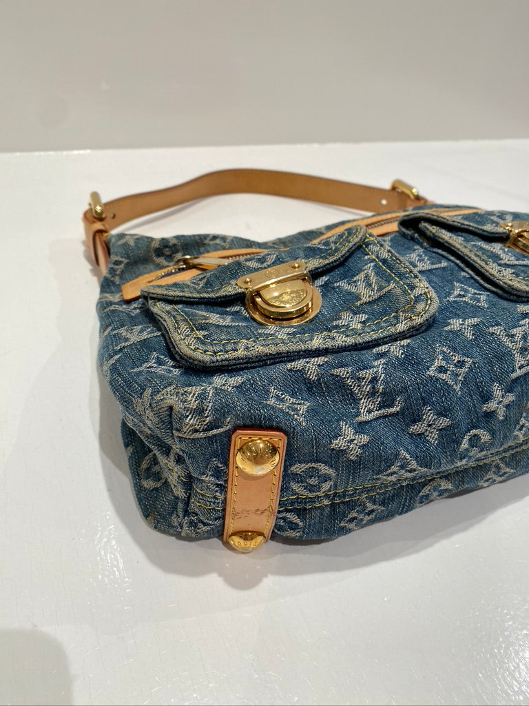 Louis Vuitton Monogram Denim Baggy PM Bag/Taske