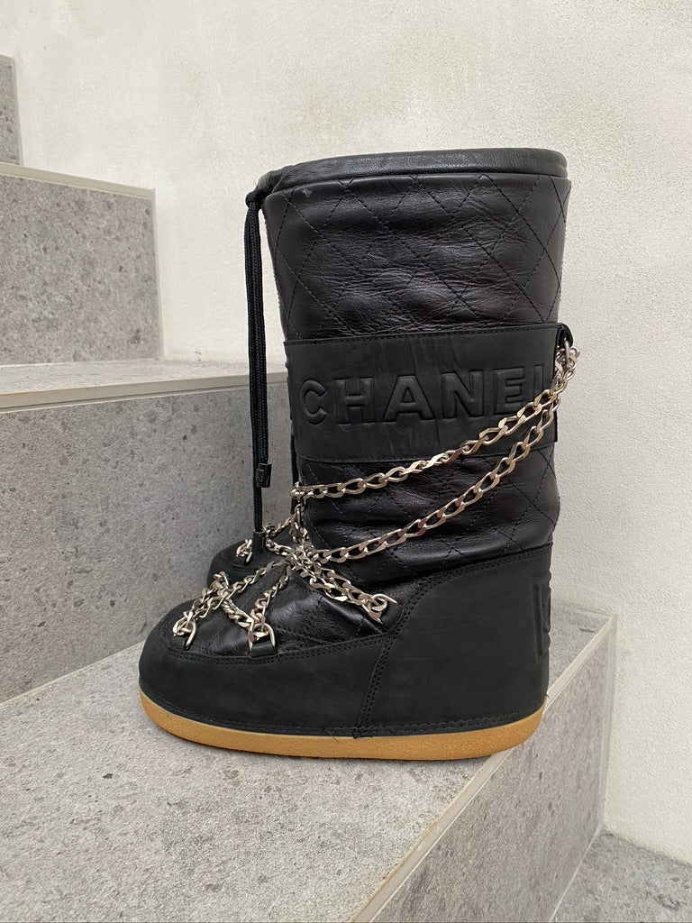 Chanel Moon Boots/Snow Boots - Str 35-37 - (Nypris ca 10-15.0000 kr for lignende støvler)