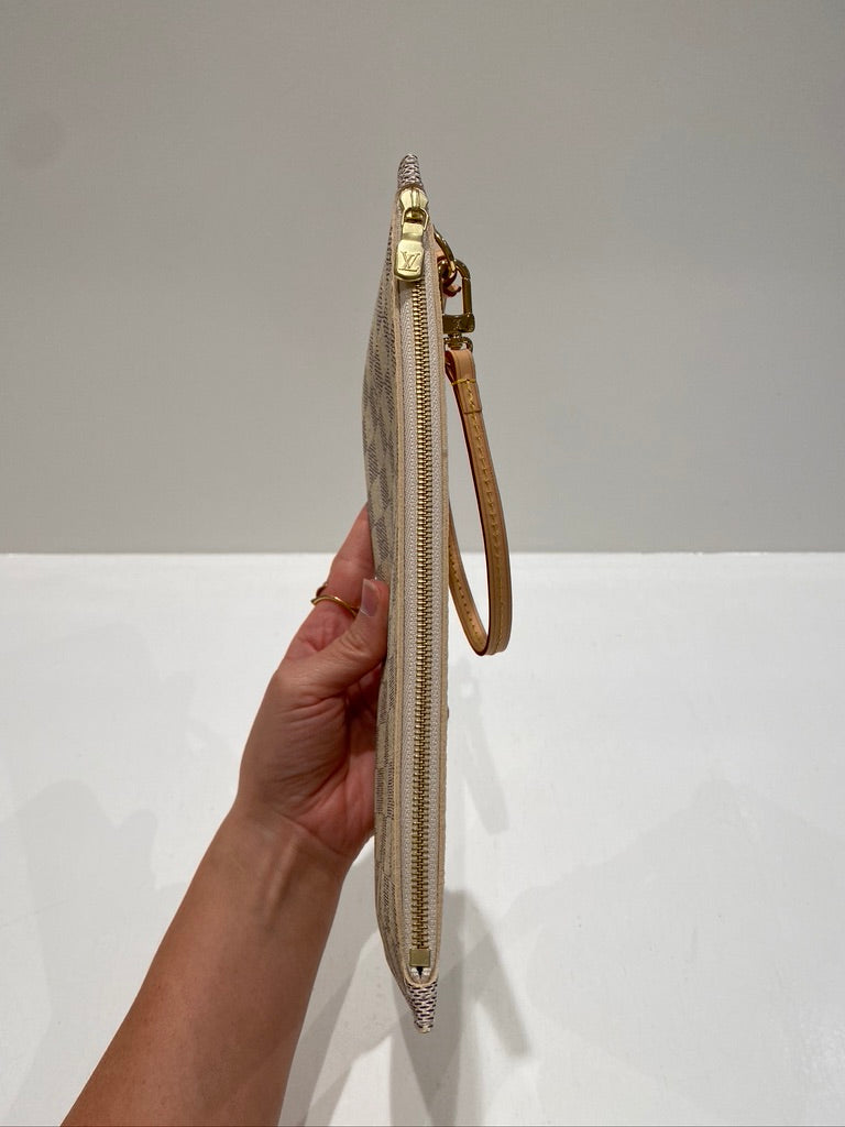 Louis Vuitton Clutch Damier Azur -  (Fra Neverfull Taske)