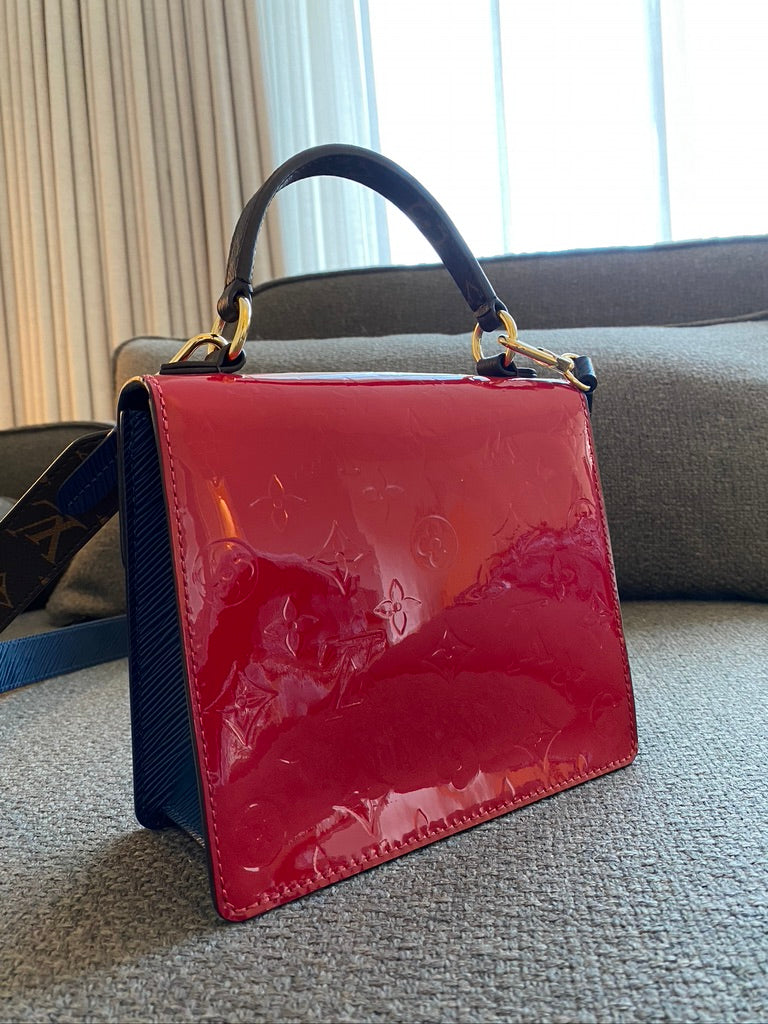 Louis Vuitton Spring Street Handbag - Patent Scarlet/ Rød Lak