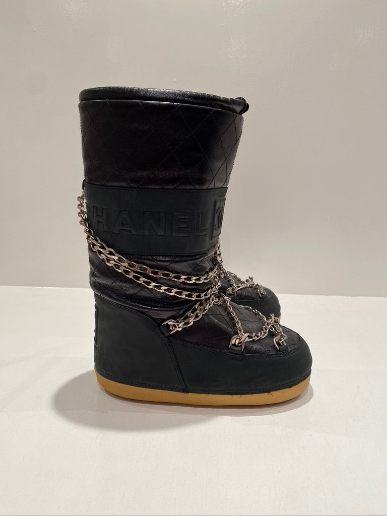 Chanel Moon Boots/Snow Boots - Str 35-37 - (Nypris ca 10-15.0000 kr for lignende støvler)