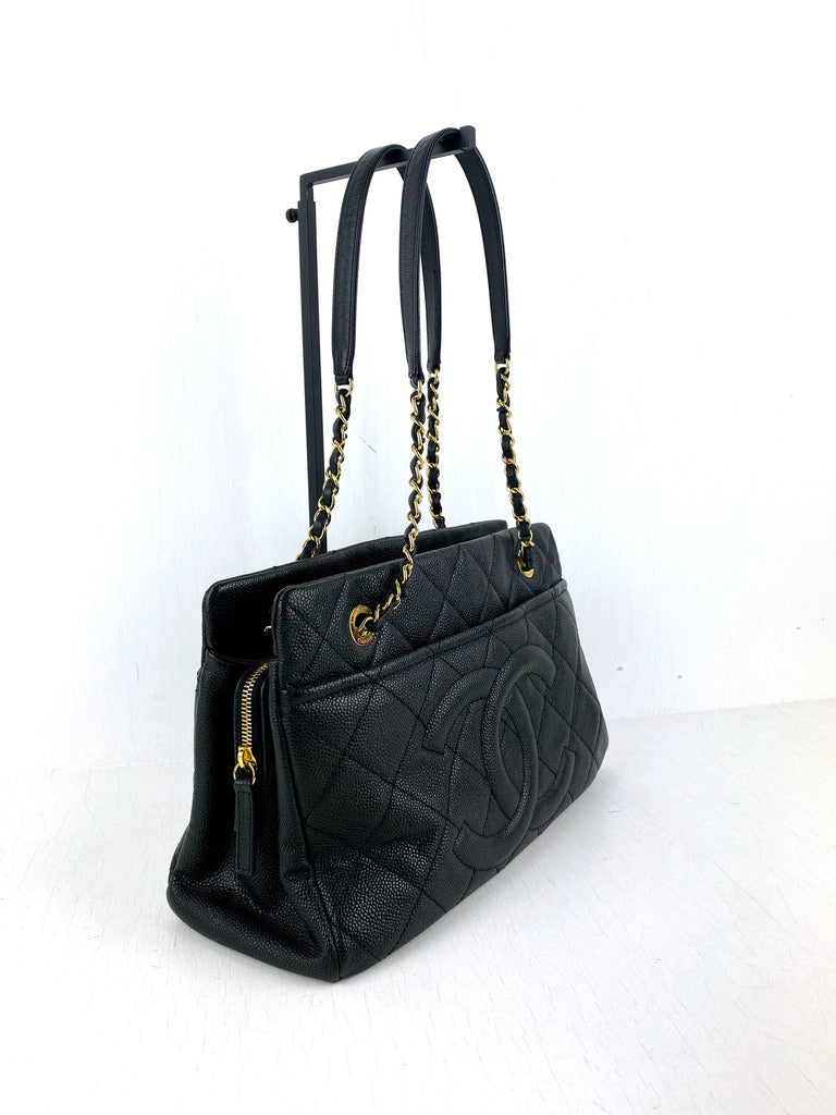 Chanel Taske - Sort Caviar Med Guldhardware