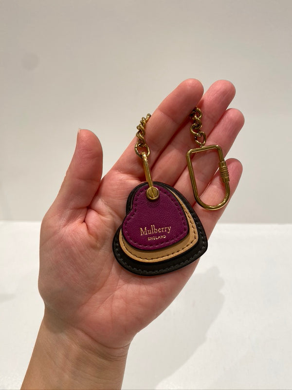 Mulberry Taskesmykke/ Nøglering Flerfarvet Med Hjerte
