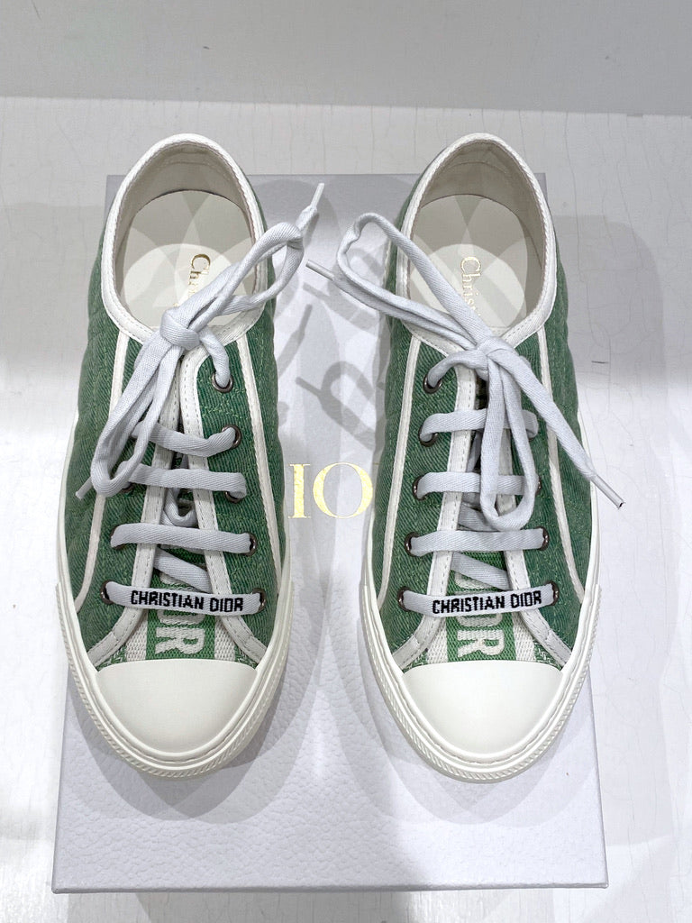 Dior Grønne Sneakers - Str 37,5 - (Nypris 5.600 kr/ 750 Euro)