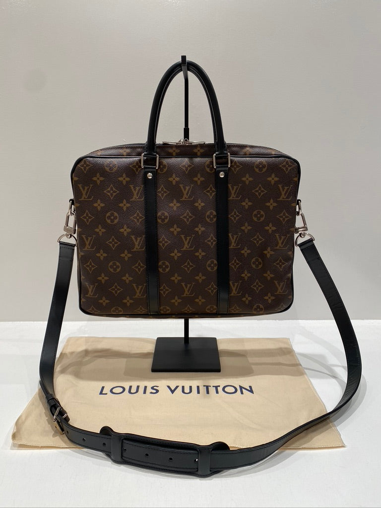 Louis Vuitton Monogram Porte-Documents/ Klassisk Arbejdstaske - (Nypris ca 17.600 kr)