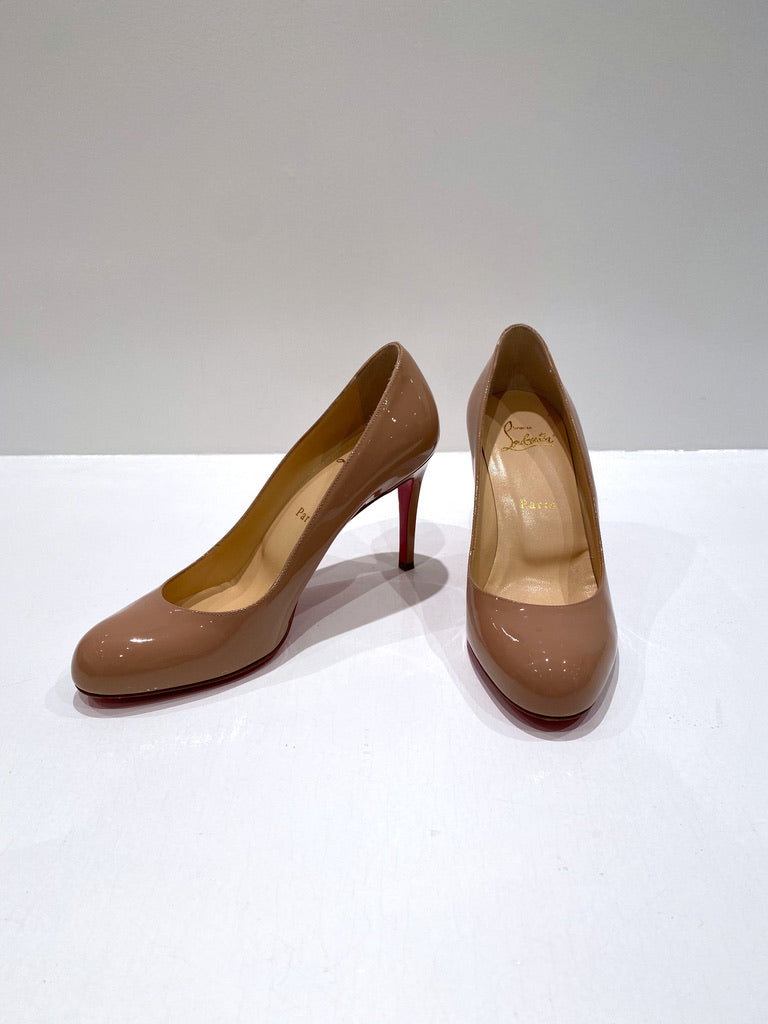 Christian Louboutin Stiletter - Nude - Str 37.