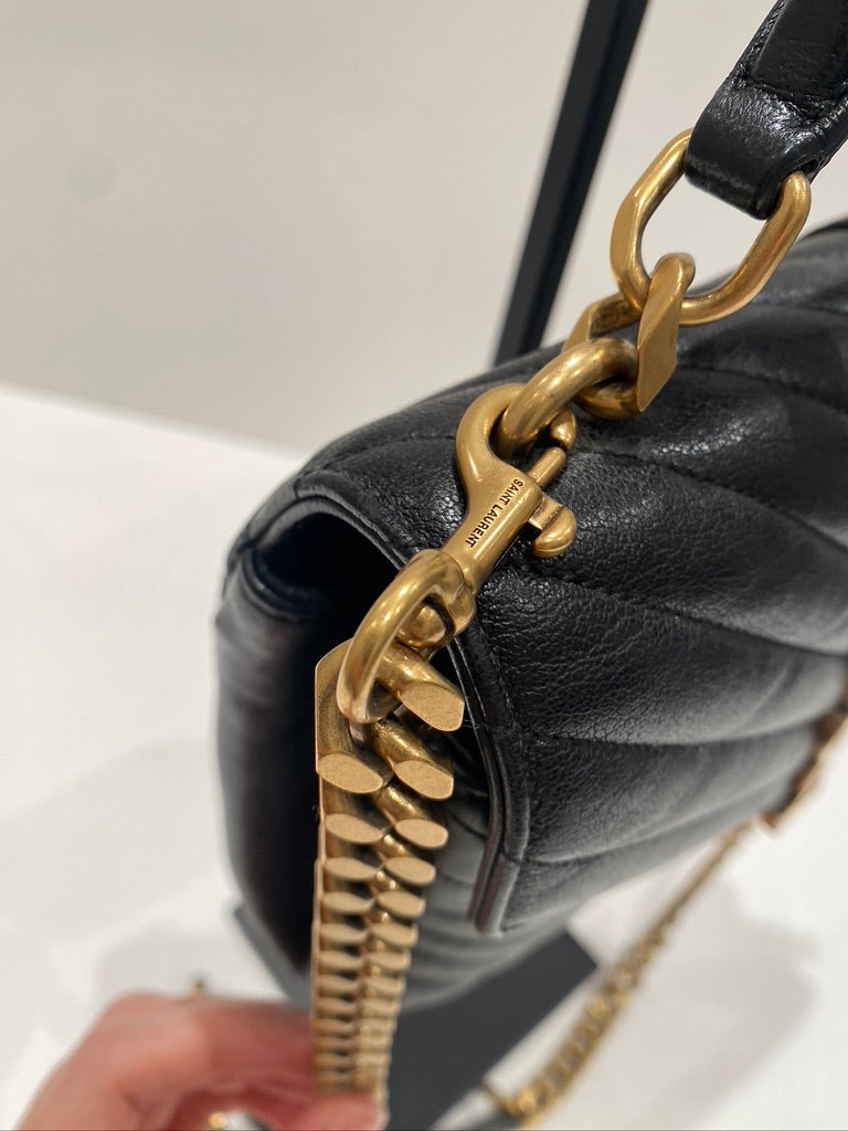 Saint Laurent Medium College Bag - Sort. (Nypris ca 16.000 kr)