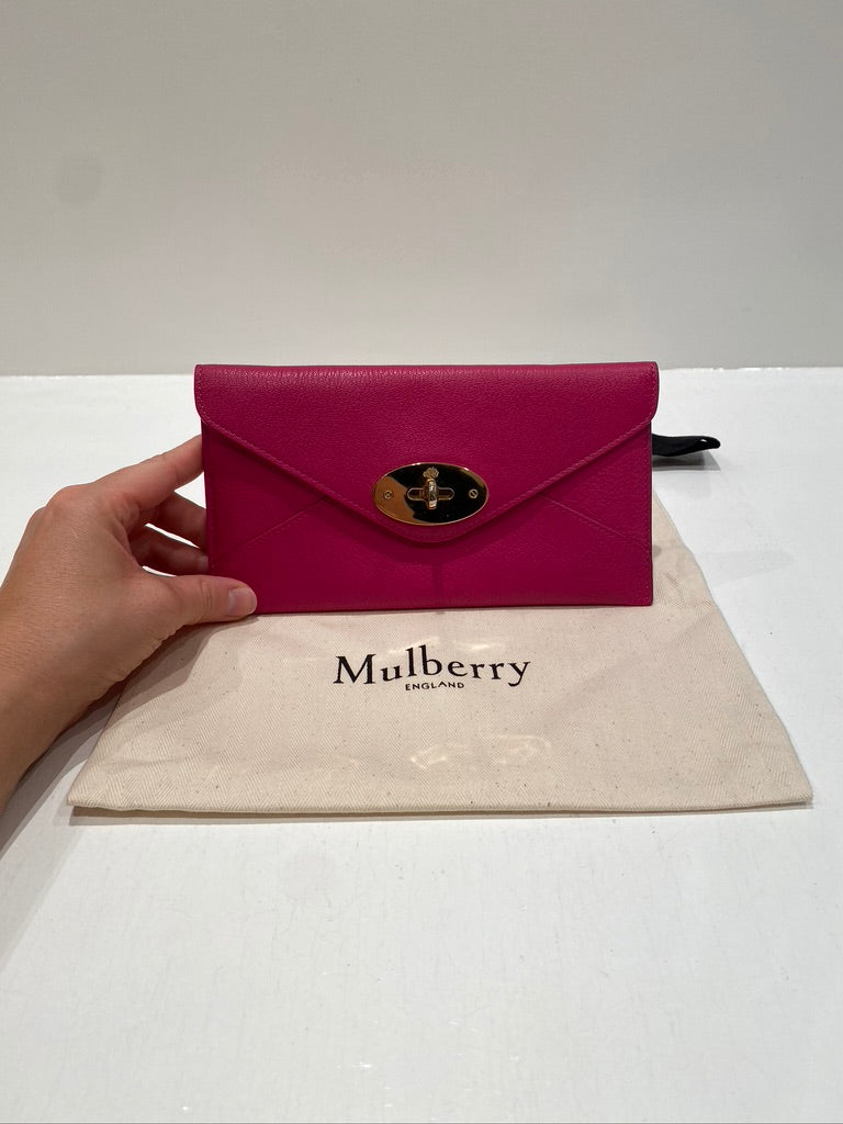 Mulberry Envelope Pung - Pink