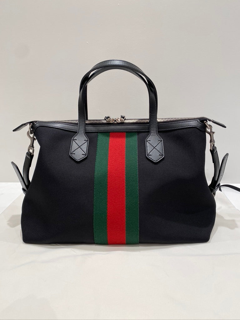 Gucci Taske - Sort Med klassisk Gucci Stribe