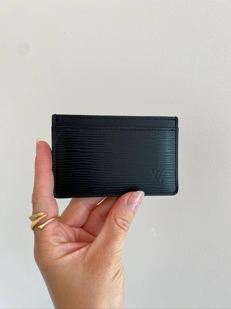 Louis Vuitton Epi Kortholder - Sort