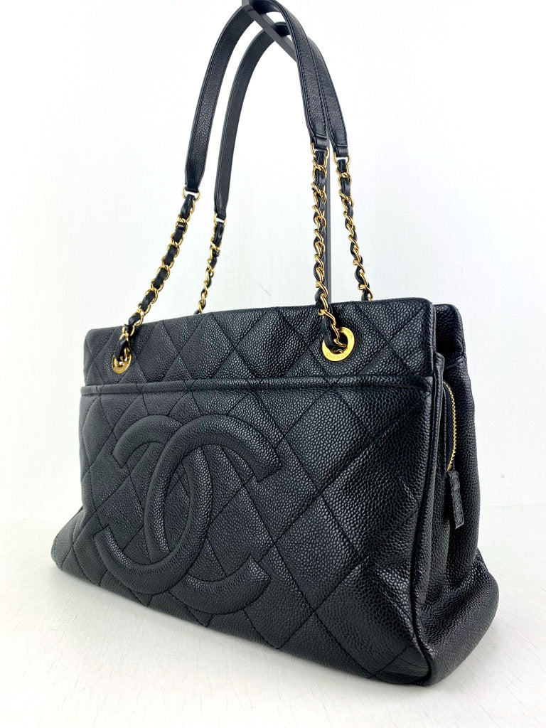Chanel Taske - Sort Caviar Med Guldhardware