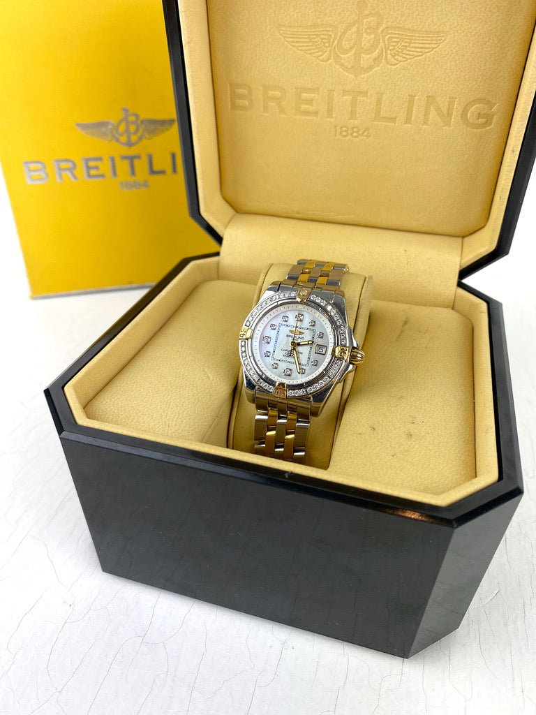 Breitling Cockpit Lady BC Ur - Model B71356 Bemærk Det Er Med Diamanter! - (Nypris ca 68.000 kr)