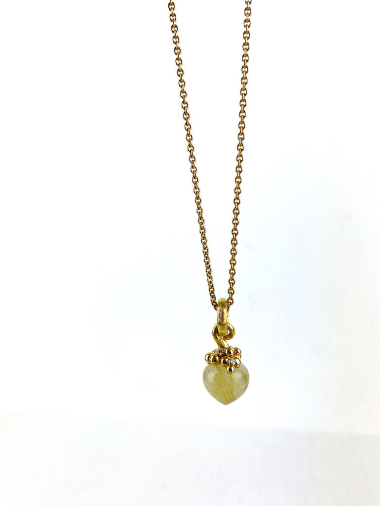 Ole Lynggaard Sweet Drop VEDHÆNG - 18 Karat Guld Med Diamanter - (Vurderingspris 14.995 kr)