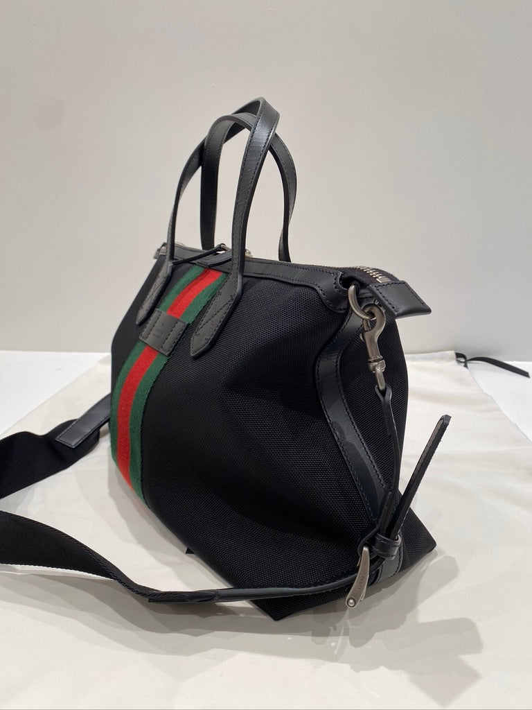 Gucci Taske - Sort Med klassisk Gucci Stribe
