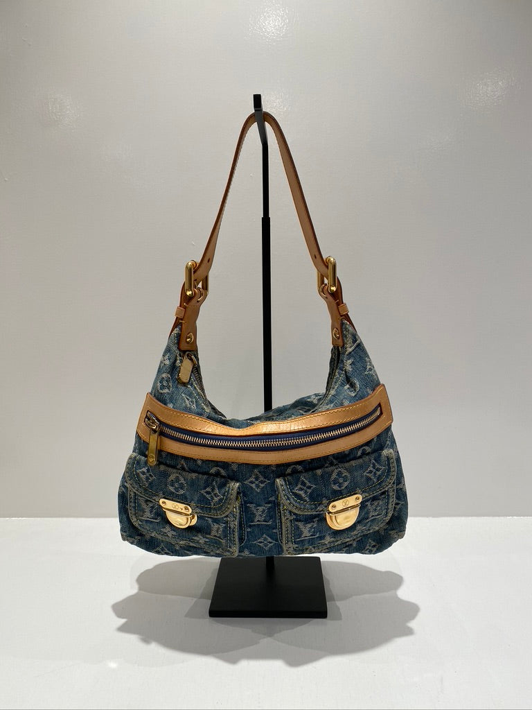 Louis Vuitton Monogram Denim Baggy PM Bag/Taske