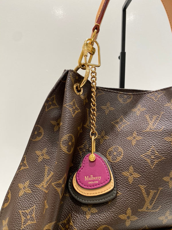 Mulberry Taskesmykke/ Nøglering Flerfarvet Med Hjerte
